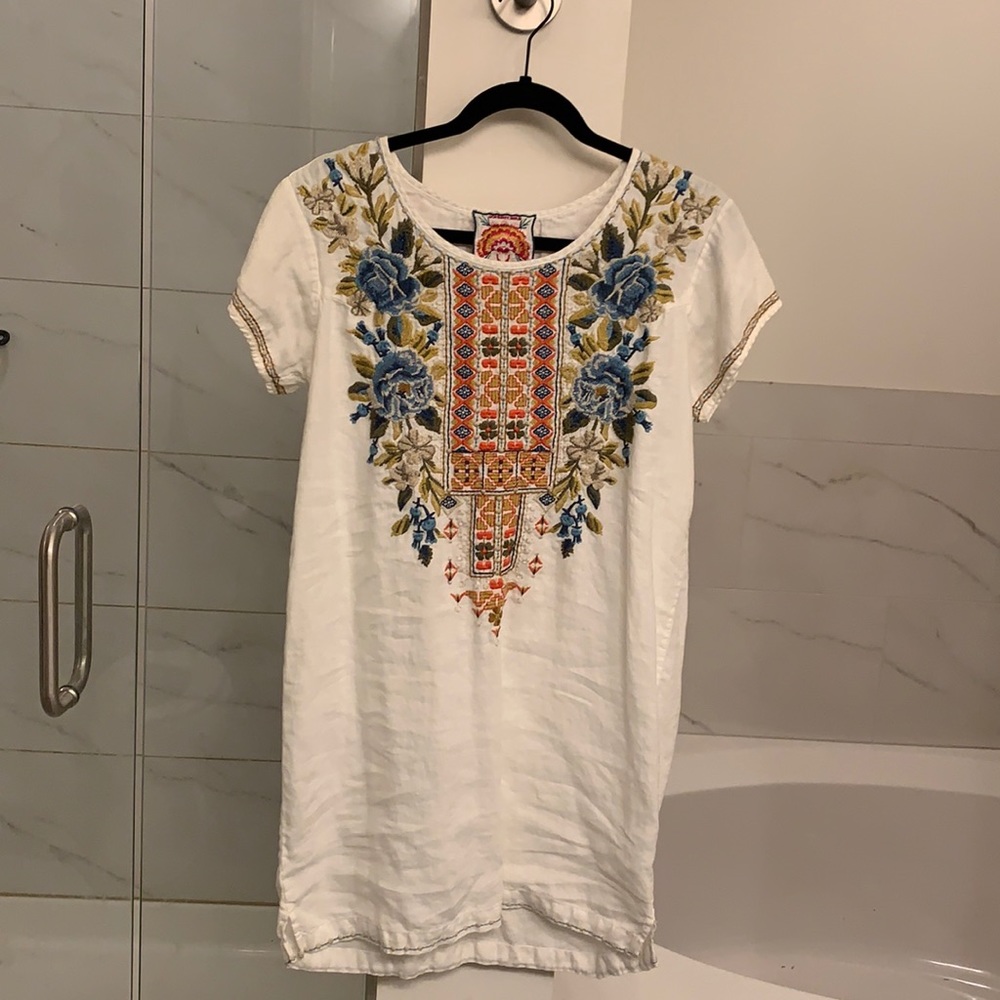 Johnny Was JWLA (XS) Hira Peasant Tunic Dress